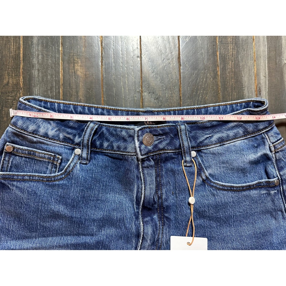 Quince Organic Cotton Stretch Denim Shorts Medium Wash Blue Womens - Picture 5 of 7